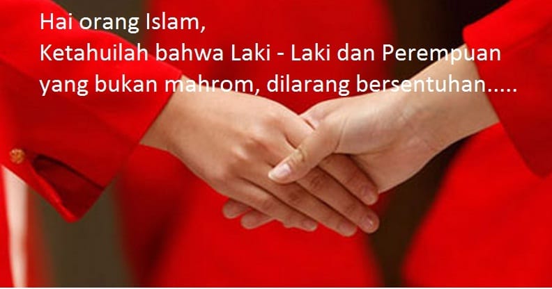 bersentuhan antara laki laki dan perempuan