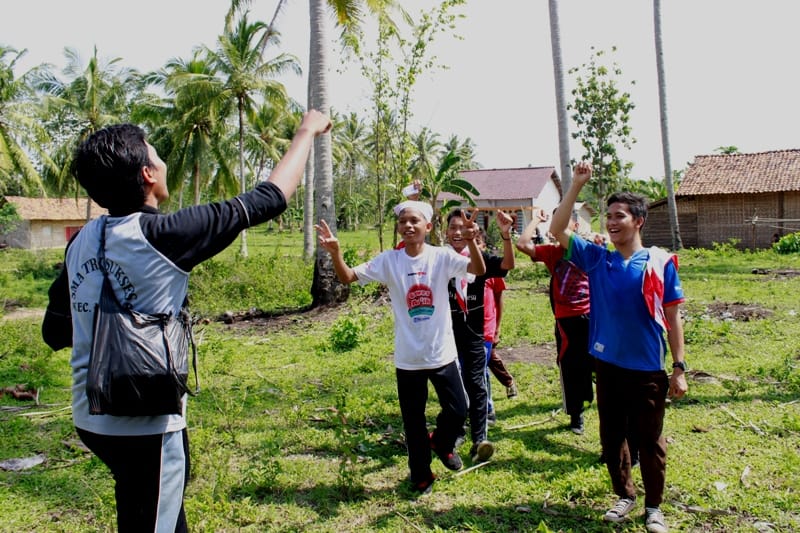 outbond sako spn natar di lapangan cisarua natar lampung selatan