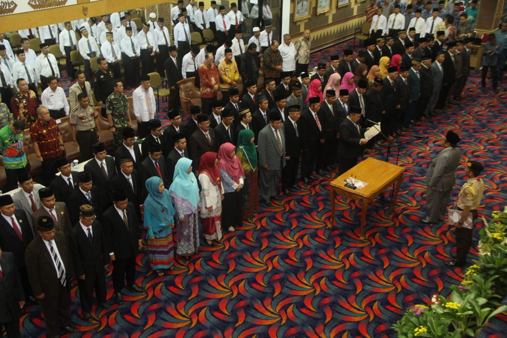 pelantikan pengurus DPW LDII Prov Lampung di Balai Keratun Lampung