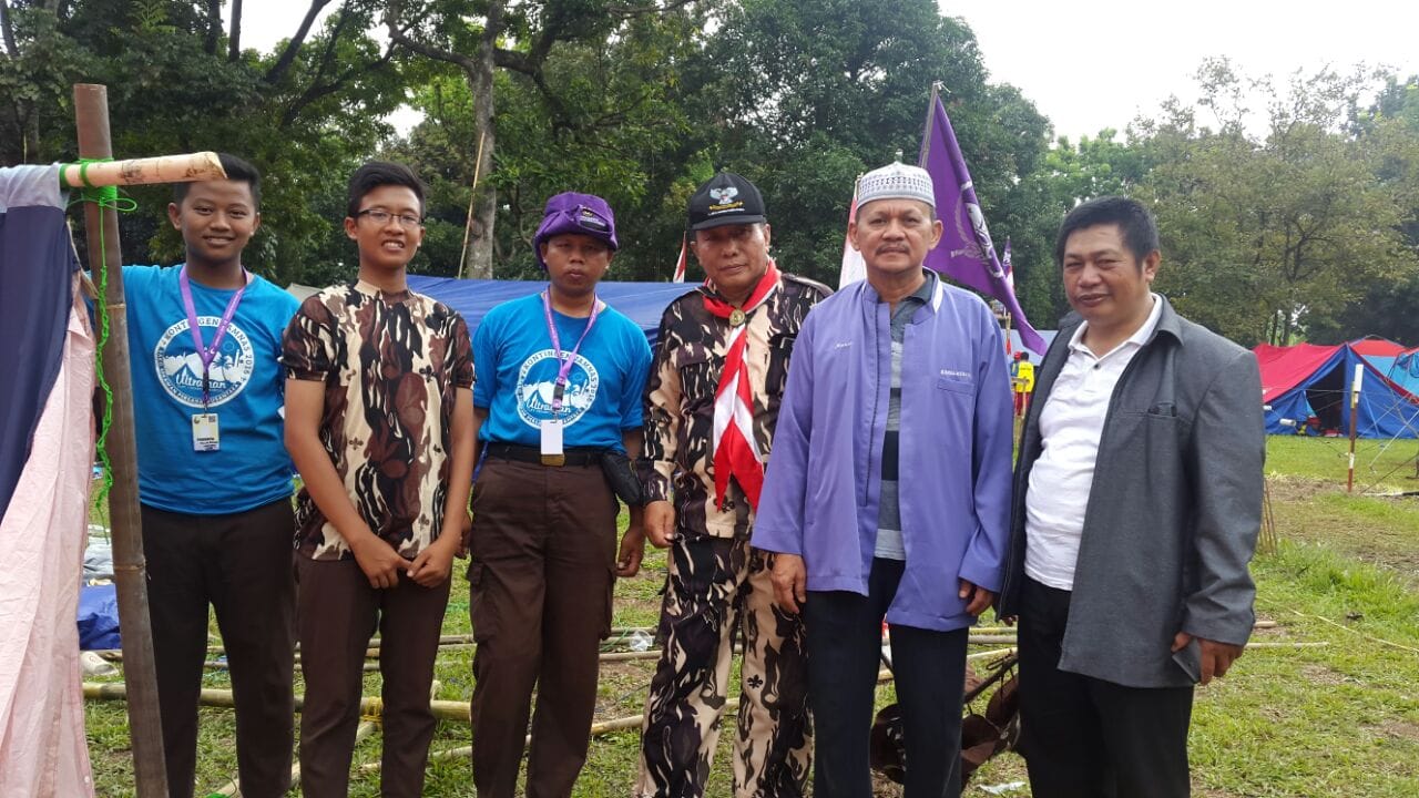 Ketua Mabisako SPN Lampung kunjungi kontingen jamnas lampung