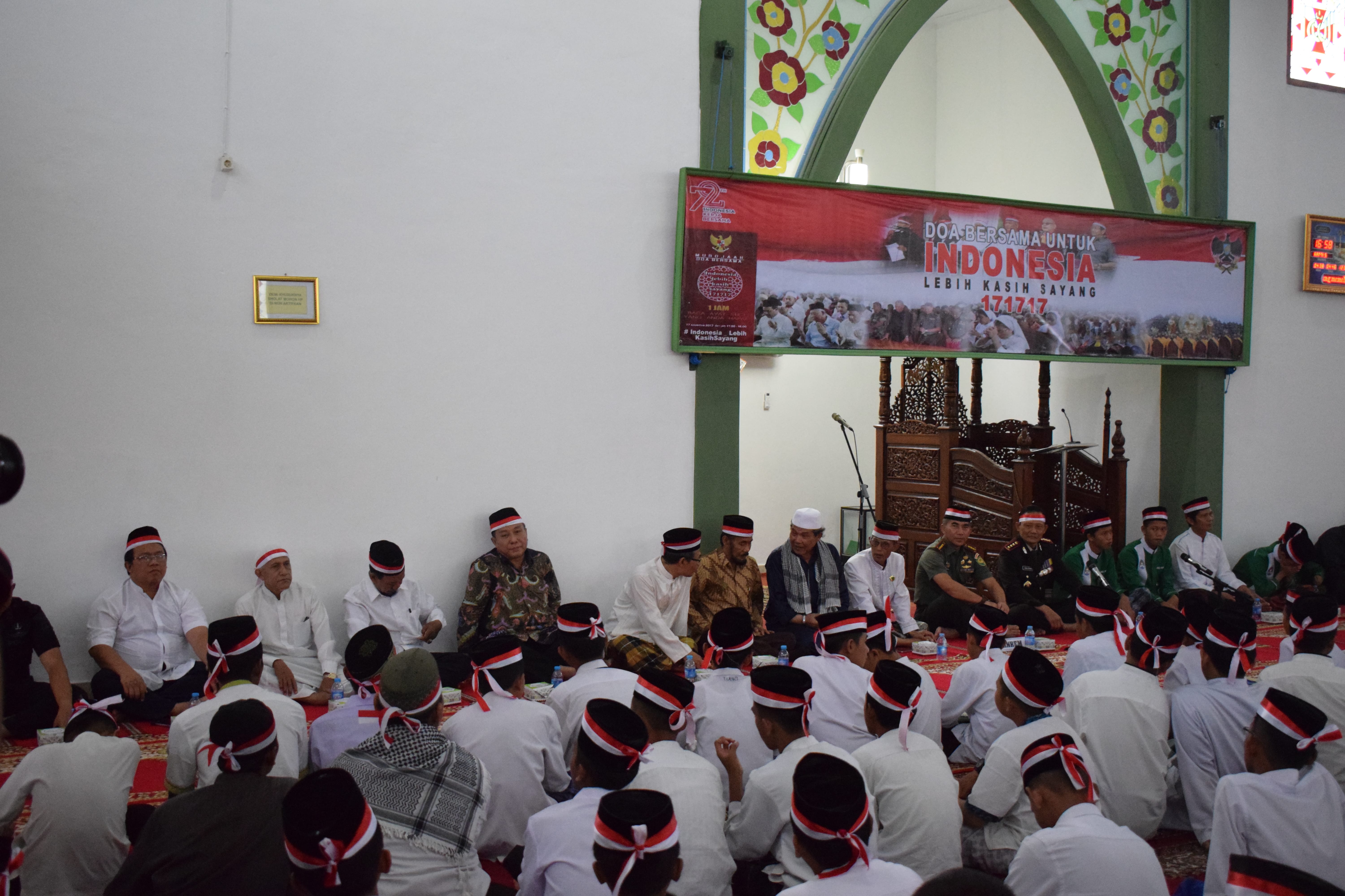 LDII Hadiri Doa Bersama 171717 Korem 043/Gatam