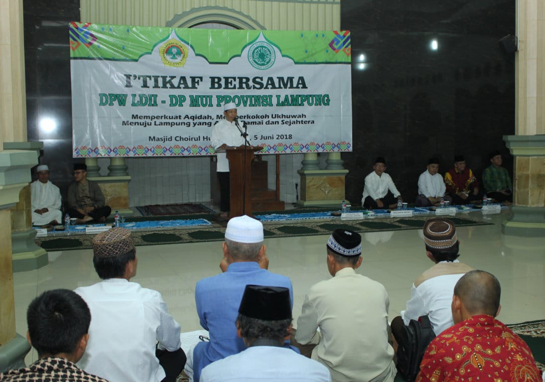 LDII – MUI Provinsi Lampung Gelar I’tikaf dan Santunan Sosial