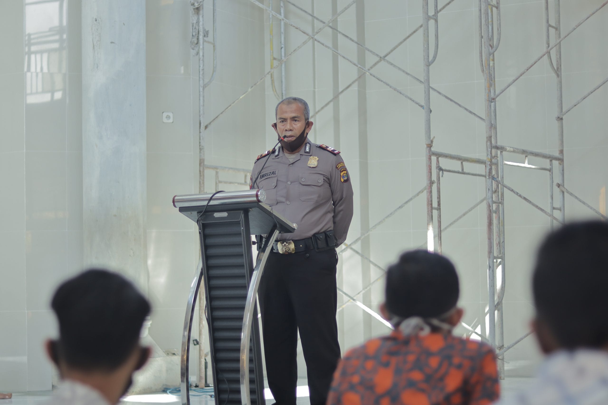 Ciptakan Kamtibmas yang Kondusif, Wakapolsek Natar Beri Arahan kepada Santri