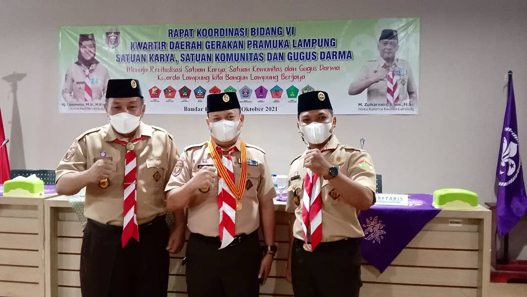 Ketua Pinsako SPN Tk. Daerah Lampung ikuti Rakor Bidang VI Kwarda Lampung.