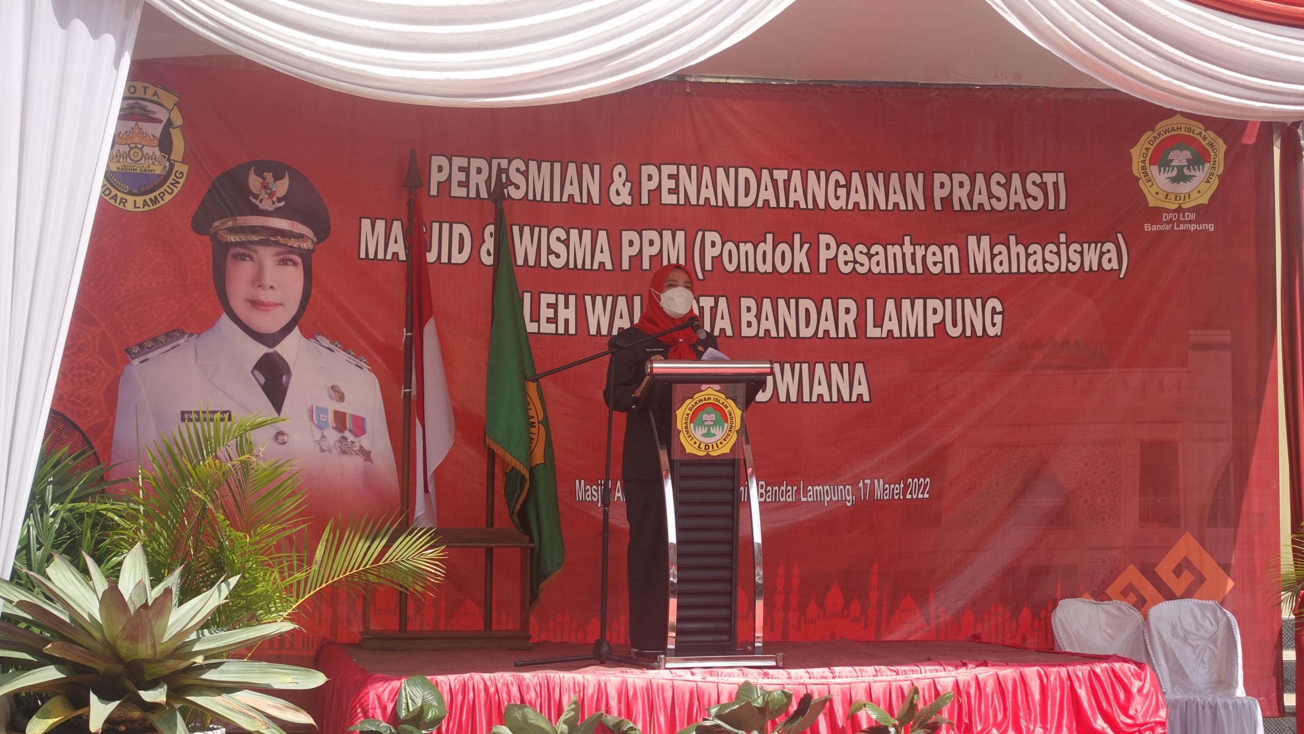 Peresmian dan Penandatanganan Prasasti Dua Belas Bangunan Binaan LDII oleh Walikota Bandar Lampung