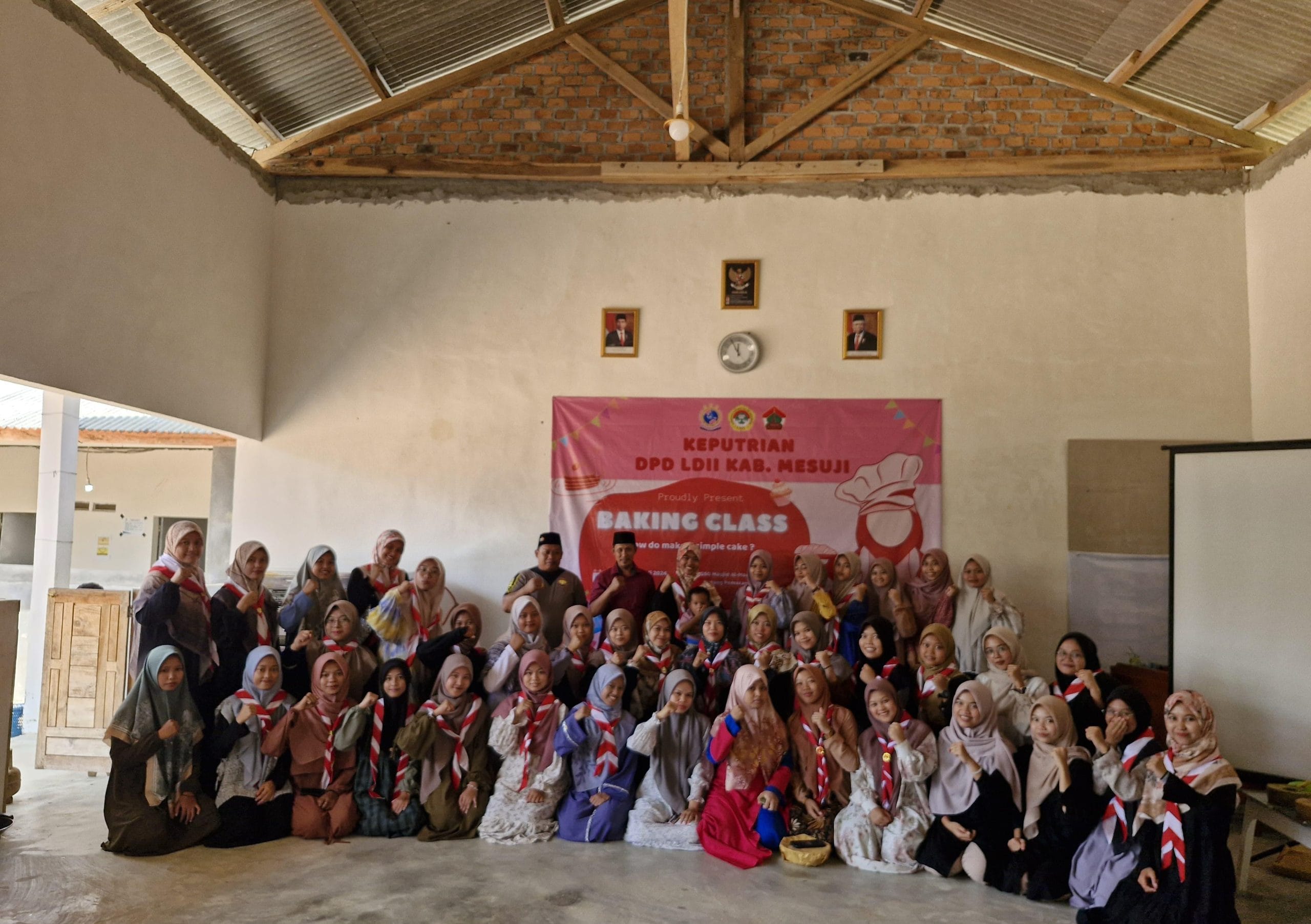 LDII Mesuji Gelar Baking Class di GSG PC LDII Simpang Pematang, Bekerja Sama dengan Sako SPN Cabang Mesuji