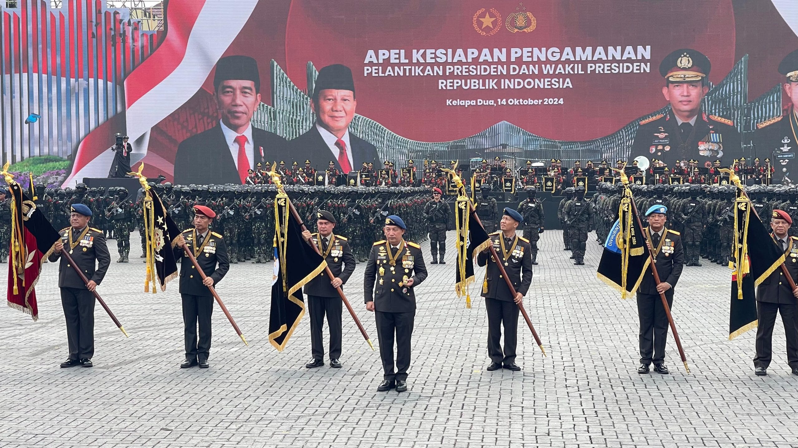 LDII Hadiri Gelar Apel Kesiapan Pengamanan Pengambilan Sumpah Presiden dan Wakil Presiden