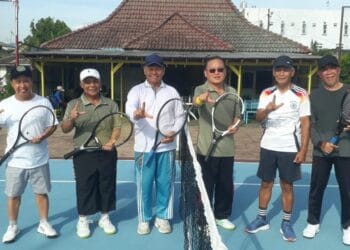 LDII Bandar Lampung Pererat Silaturahmi dengan Tokoh Lewat Olahraga Tenis Lapangan
