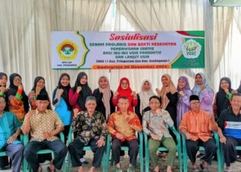 DPD LDII Pringsewu Gelar Sosalisai Senam Prolanis dan Kesehatan Gratis