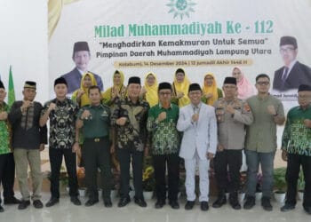 DPD LDII Lampung Utara Hadiri Milad Muhammadiyah ke-112