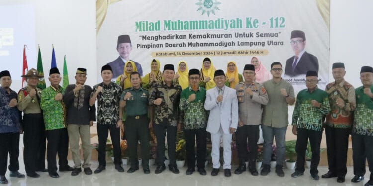 DPD LDII Lampung Utara Hadiri Milad Muhammadiyah ke-112