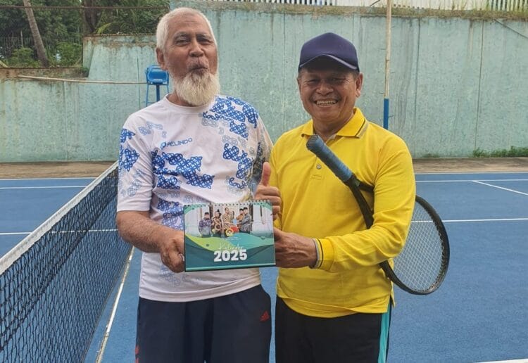 Awali 2025, PC LDII Langkapura Olahraga Tenis Bersama Tokoh Masyarakat