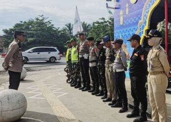 Senkom Mitra Polri Siagakan Personel Bantu Amankan Arus Mudik Lebaran di Pesawaran