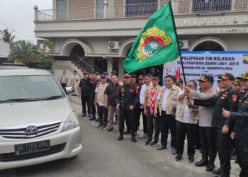 Dirbinmas Polda Lampung Lepas Tim Relawan LDII Peduli Posko Mudik Lebaran