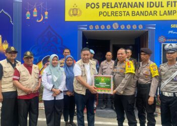LDII Lampung Peduli Posko Mudik, Bagikan Paket Bingkisan ke 37 Titik Pos Pengamanan