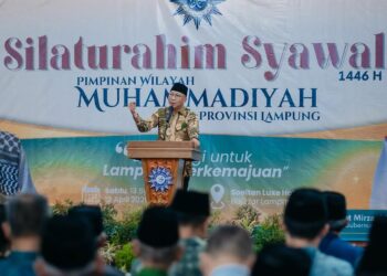 LDII Hadiri Silaturahim Syawal PW Muhammadiyah Lampung