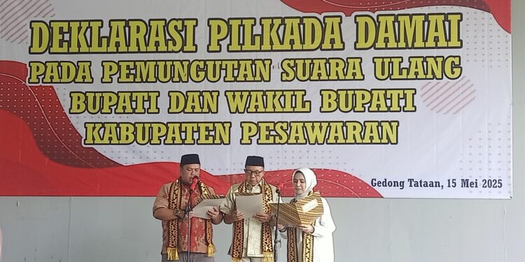 LDII Pesawaran Hadiri Deklarasi Pilkada Damai Bawaslu, Dukung PSU Aman dan Kondusif
