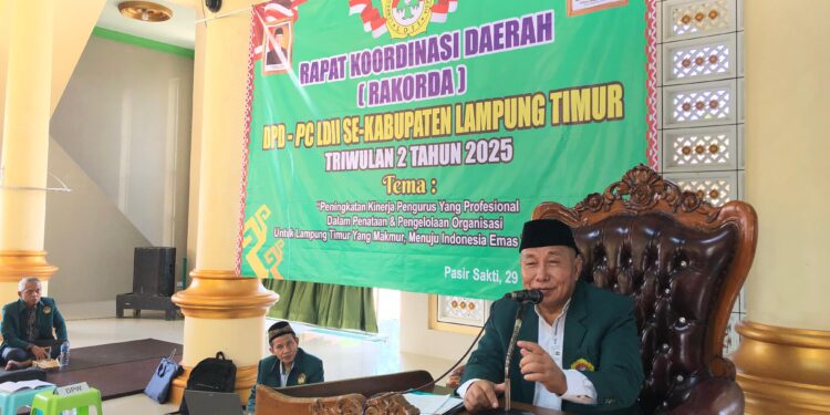 LDII Lampung Tekankan Skala Prioritas dan Profesionalisme pada Rakorda Lampung Timur