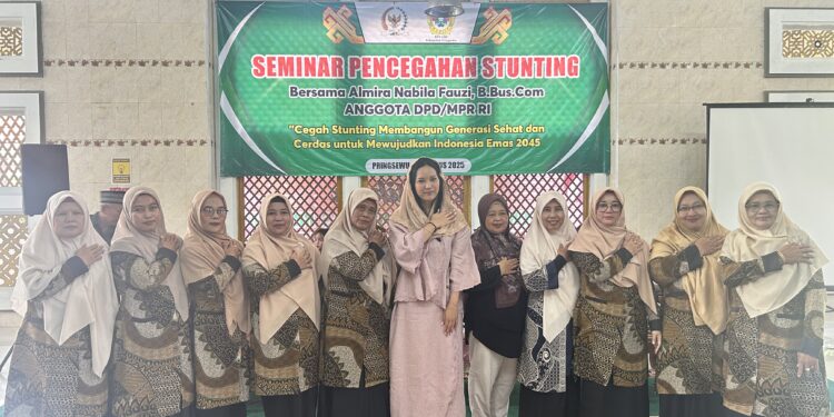 LDII Pringsewu Gelar Seminar Stunting dan Bagikan Bendera Merah Putih