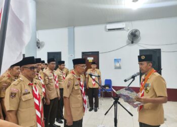 Ketua Kwarcab Lantik Kepengurusan Baru Sako SPN Kota Bandar Lampung