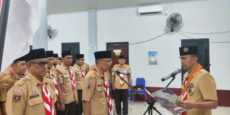 Ketua Kwarcab Lantik Kepengurusan Baru Sako SPN Kota Bandar Lampung