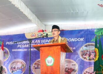 Bupati Pesawaran Melalui Staf Ahli Resmikan Pusat Keunggulan Sepak Bola Ponpes Binaan LDII