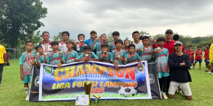 Dominasi Natar, Pesepak Bola Cilik Asal Pemanggilan Rajai Liga FORSGI Lampung 2025