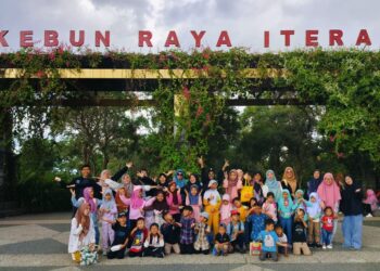 Penyegaran untuk Santri, TPA Al Falah Gelar Refreshing di Kebun Raya Itera