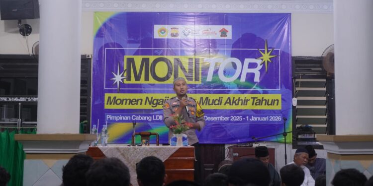 Isi Pengajian Akhir Tahun LDII, Polsek Jati Agung Beri Edukasi Bahaya Judi Online dan Perundungan