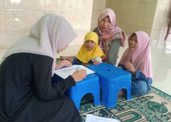 Uji Kemampuan Santri, TPA At-Taqwa Padang Cermin Gelar Ujian Semester Ganjil