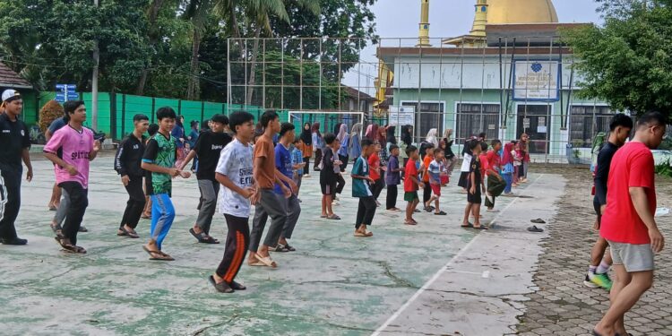 Jaga Kebugaran Santri, PAC LDII Pemanggilan Rutin Gelar Senam Bersama di Natar
