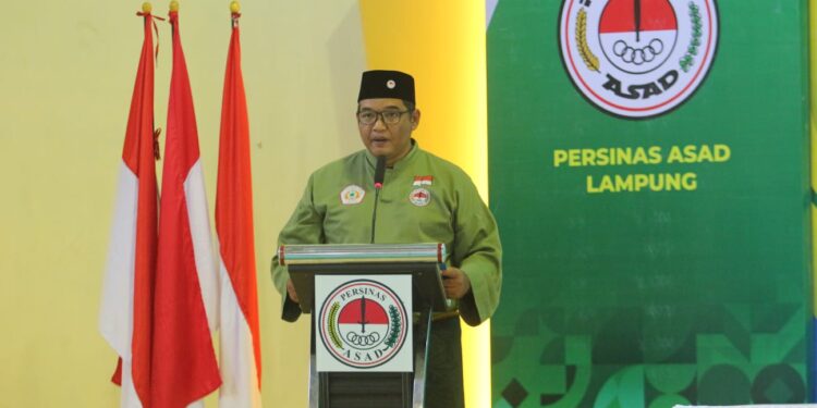 Di Musprov VI Lampung, Ketum PB PERSINAS ASAD Tegaskan Strategi Tiga Pilar Organisasi