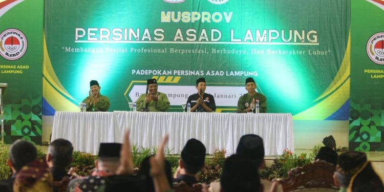 Musprov VI PERSINAS ASAD Lampung Resmi Dibuka, Fokus Garap Program Strategis Lima Tahun Ke Depan