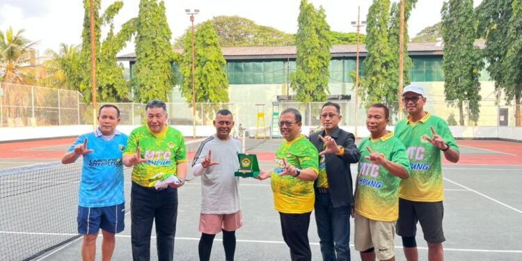 Friendly Game Tenis Bareng Kodam XXI/RI, LDII Lampung Perkuat Sinergi Lewat Olahraga