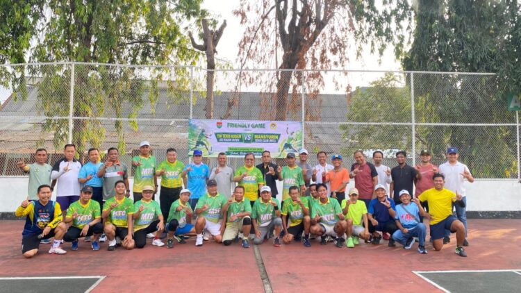 Friendly Game Tenis Bareng Kodam XXI/RI, LDII Lampung Perkuat Sinergi Lewat Olahraga