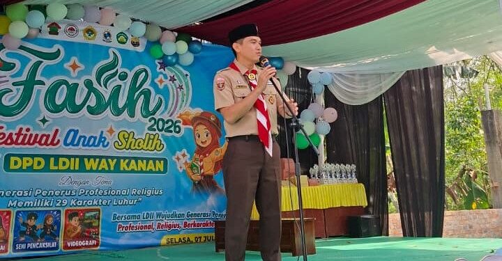 Kakwarcab Way Kanan Buka Festival Anak Sholih LDII 2026, Dorong Pembinaan Generasi Berkarakter